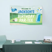 ホールインワン誕生日バナー、ゴルフハッピーバースデー 横断幕 (トレードショー)