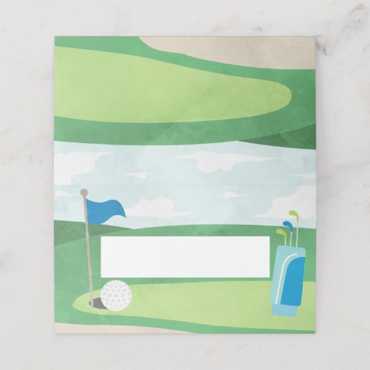 ホールインワン誕生日座席表ゴルフ プレイスカード (外部開封)
