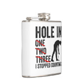 ホールインワン2つの木Iカウントストップゴルフおもしろい フラスク (右)