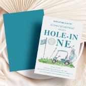 ホールインワン ゴルフパーティー ボーイ 1歳誕生日 招待状