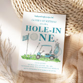ホールインワン ゴルフパーティー ボーイ 1歳誕生日 招待状