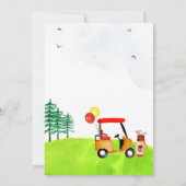 ホールインワン ゴルフ パーティー 1歳 誕生日 ご招待 招待状 (裏面)