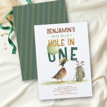 ホールインワン ゴルフ ラッキーダック 男の子 1歳の誕生日