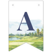 ホールインワン ゴルフ 1歳の誕生日  バンティングフラッグ (第3の旗)