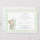 ホールインワン 誕生日 招待状 (正面)