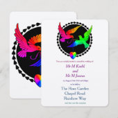 ホールオブザレインボーゲイ結婚式招待状 招待状 (正面/裏面)