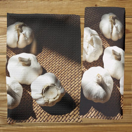 ホールクローブホワイトニンニク キッチンタオル