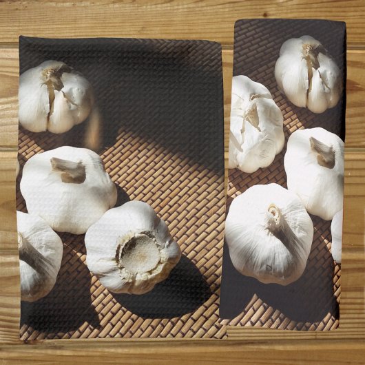 ホールクローブホワイトニンニク キッチンタオル