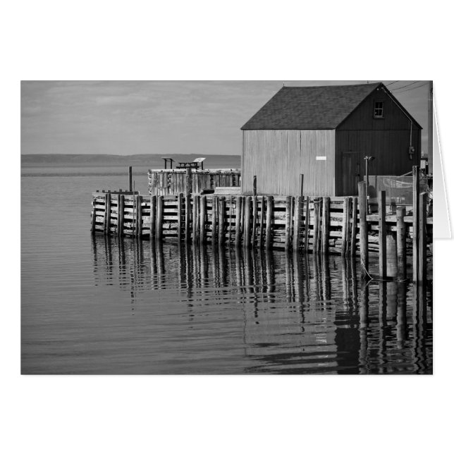 ホールズハーバーワーフ(B&W)カード (正面横)