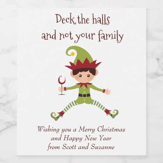 ホールズワインラベルをデッおもしろいキングする ワインラベル (シングルラベル)