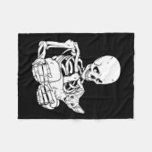 ホールディングネコおかしいハロウィーンスカルスフィンクス猫 フリースブランケット (正面(横))