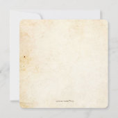 ホールディングハンズツリーラブ素朴秋の結婚式 招待状 (裏面)