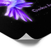 ホールディングパープルリボンオーバードーズ認識度3 ポスター (角)