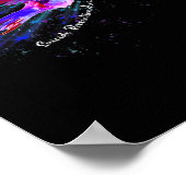 ホールディングパープルリボン線維筋痛認識度5 ポスター (角)