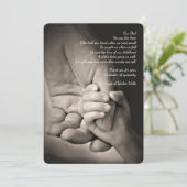 ホールディングマイハンド悔やみや弔慰サンキューカード サンキューカード (スタンド正面)