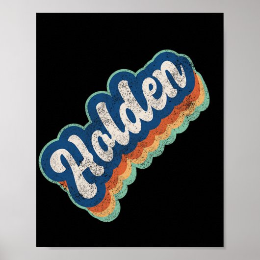 ホールデン名ボーイヴィンテージスタイル70s 80s人 ポスター (正面)