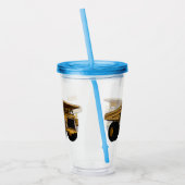 ホールトラック漫画イラストレーション アクリルタンブラー (左)