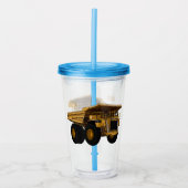 ホールトラック漫画イラストレーション アクリルタンブラー (正面)