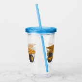 ホールトラック漫画イラストレーション アクリルタンブラー (左)