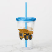 ホールトラック漫画イラストレーション アクリルタンブラー (正面)