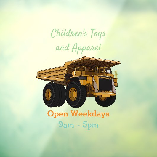 ホールトラック漫画イラストレーション ウィンドウサイン (シート3)