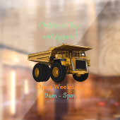 ホールトラック漫画イラストレーション ウィンドウサイン (シート2)