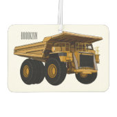 ホールトラック漫画イラストレーション カーエアーフレッシュナー (裏面)