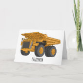 ホールトラック漫画イラストレーション カード (正面)