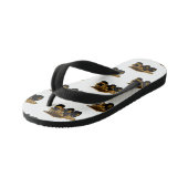 ホールトラック漫画イラストレーション キッズビーチサンダル (アングル)