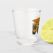 ホールトラック漫画イラストレーション ショットグラス (左)