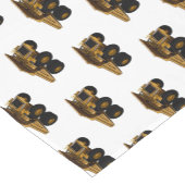 ホールトラック漫画イラストレーション ショートテーブルランナー (コーナー)