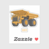 ホールトラック漫画イラストレーション シール (シート)