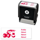 ホールトラック漫画イラストレーション セルフインキングスタンプ (インサイチュ)