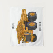 ホールトラック漫画イラストレーション タペストリー (正面)