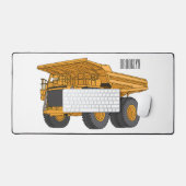 ホールトラック漫画イラストレーション デスクマット (キーボード&マウス)