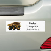 ホールトラック漫画イラストレーション バンパーステッカー (車上)