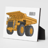 ホールトラック漫画イラストレーション フォトプラーク (側面)