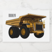 ホールトラック漫画イラストレーション フードラベル (シングルラベル)