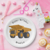 ホールトラック漫画イラストレーション ペーパープレート (パーティー)