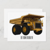 ホールトラック漫画イラストレーション ポストカード (正面/裏面)