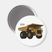 ホールトラック漫画イラストレーション マグネット (正面/裏面)