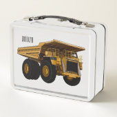 ホールトラック漫画イラストレーション メタルランチボックス (裏面)