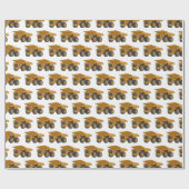 ホールトラック漫画イラストレーション ラッピングペーパー (フラット)