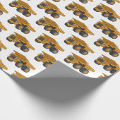 ホールトラック漫画イラストレーション ラッピングペーパー (角)