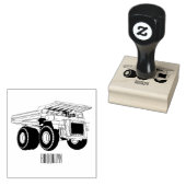 ホールトラック漫画イラストレーション ラバースタンプ (押印)