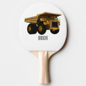 ホールトラック漫画イラストレーション 卓球ラケット (裏面)