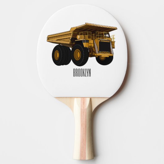 ホールトラック漫画イラストレーション 卓球ラケット (正面)