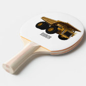 ホールトラック漫画イラストレーション 卓球ラケット (正面アングル)