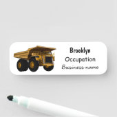 ホールトラック漫画イラストレーション 名札 (インサイチュ)