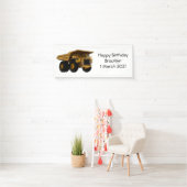 ホールトラック漫画イラストレーション 横断幕 (インサイチュ)